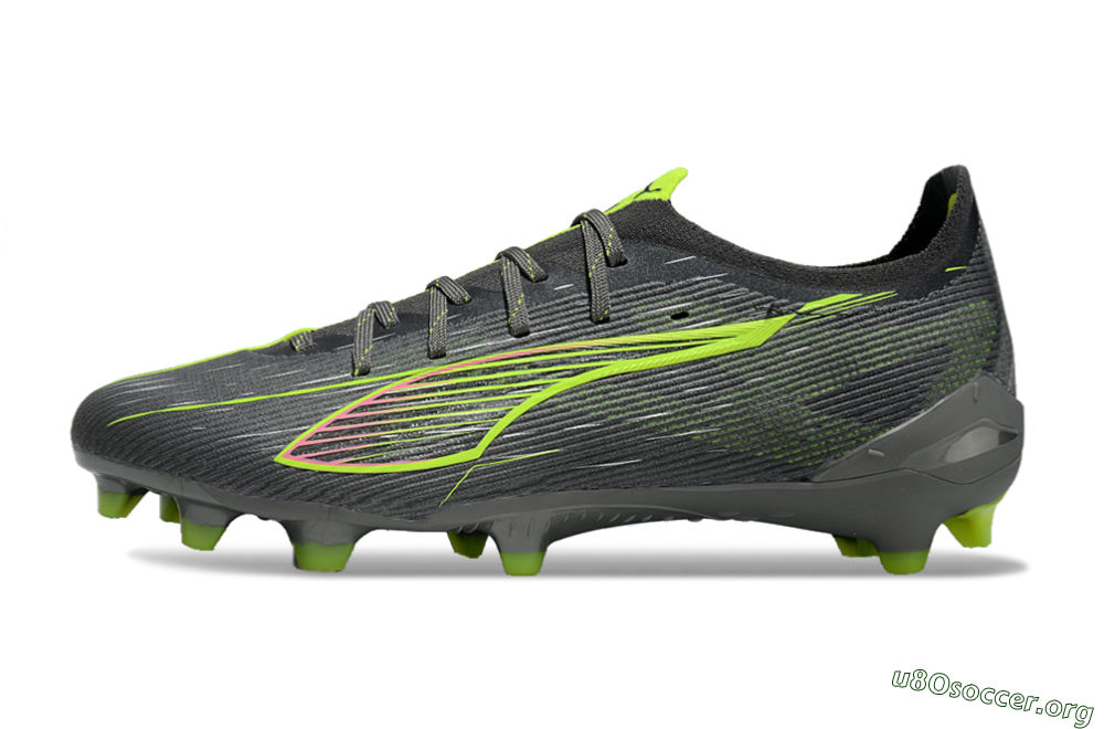 Puma Ultra Ultimate FG Football Boots - Oliver Green/Yellow 3