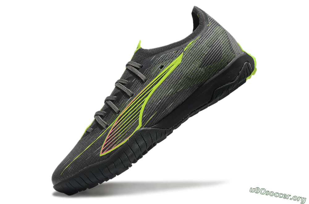 Puma Ultra Ultimate TF Football Shoes - Oliver Green/Yellow 4
