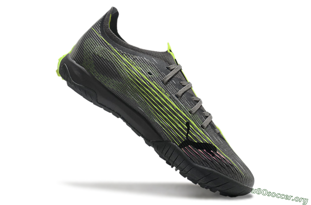 Puma Ultra Ultimate TF Football Shoes - Oliver Green/Yellow 5