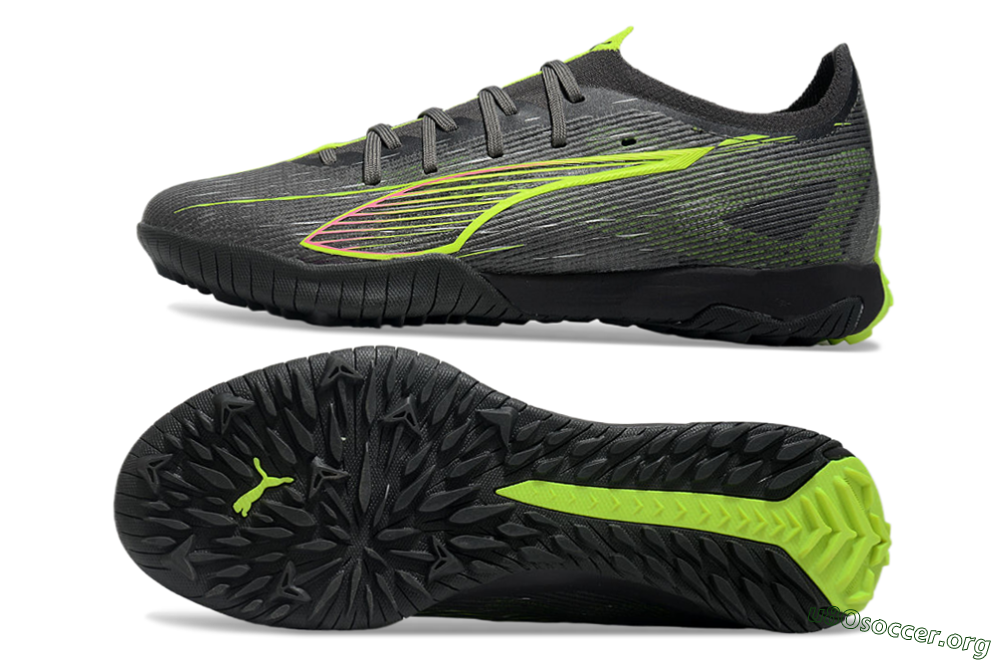 Puma Ultra Ultimate TF Football Shoes - Oliver Green/Yellow 1