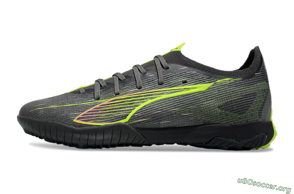 Puma Ultra Ultimate TF Football Shoes - Oliver Green/Yellow 3