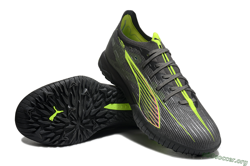 Puma Ultra Ultimate TF Football Shoes - Oliver Green/Yellow 0
