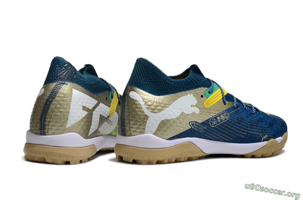Puma x Neymar Future 7 Ultimate bna TF Football Shoes - Blue/Yellow/Green 6