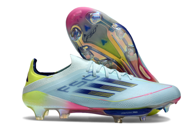 Adidas F50+ Lightstrike Elite FG Football Boots - Blue/Yellow/Pink