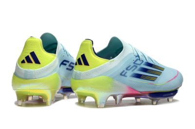 Adidas F50+ Lightstrike Elite FG Football Boots - Blue/Yellow/Pink