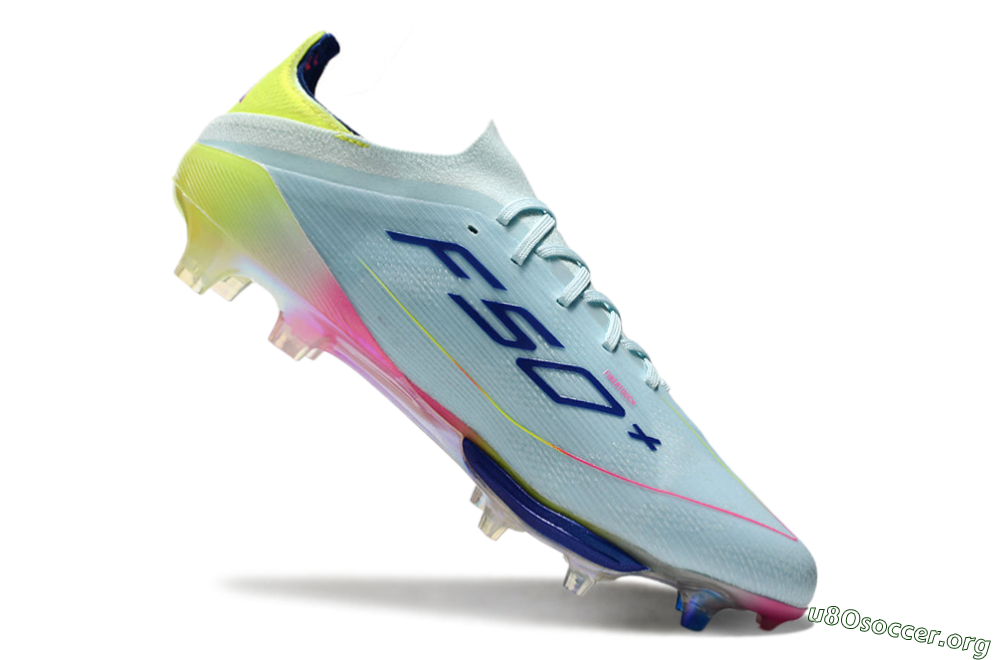 Adidas F50+ Lightstrike Elite FG Football Boots - Blue/Yellow/Pink 4