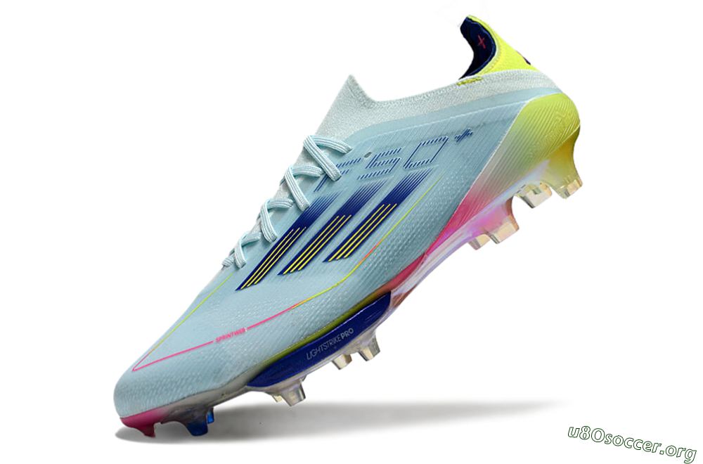 Adidas F50+ Lightstrike Elite FG Football Boots - Blue/Yellow/Pink 5