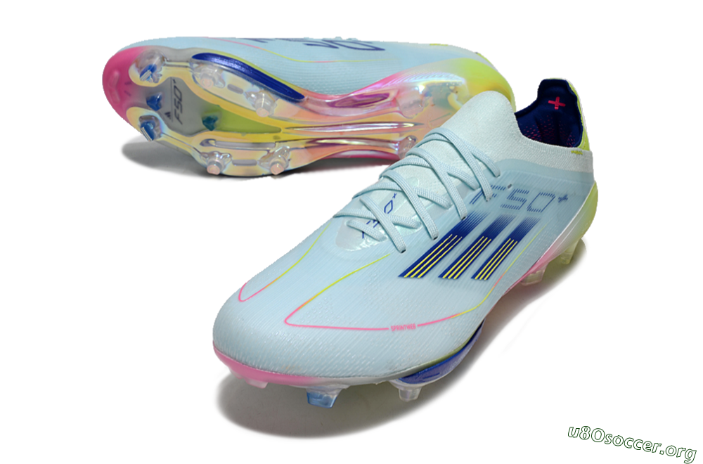 Adidas F50+ Lightstrike Elite FG Football Boots - Blue/Yellow/Pink 0