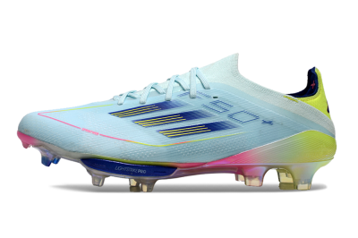 Adidas F50+ Lightstrike Elite FG Football Boots - Blue/Yellow/Pink