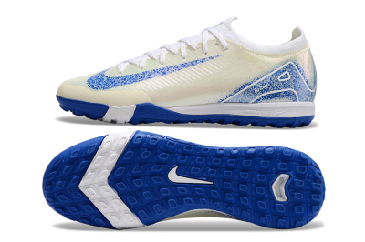 Nike Air Zoom Mercurial Vapor 16 Elite TF Football Shoes - White/Blue/Jade
