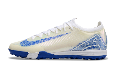 Nike Air Zoom Mercurial Vapor 16 Elite TF Football Shoes - White/Blue/Jade