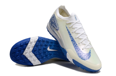 Nike Air Zoom Mercurial Vapor 16 Elite TF Football Shoes - White/Blue/Jade