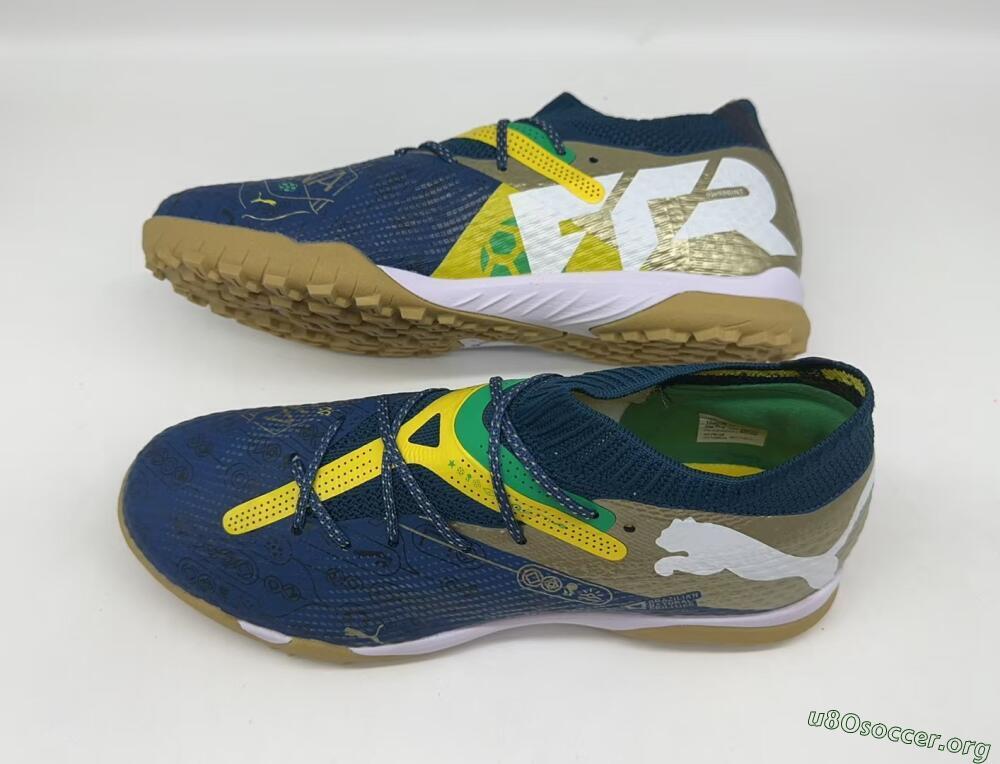 Puma x Neymar Future 7 Ultimate bna TF Football Shoes - Blue/Yellow/Green