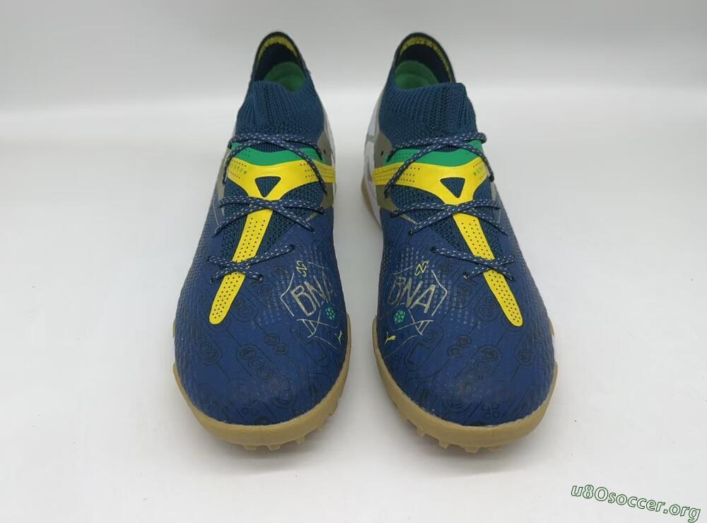 Puma x Neymar Future 7 Ultimate bna TF Football Shoes - Blue/Yellow/Green