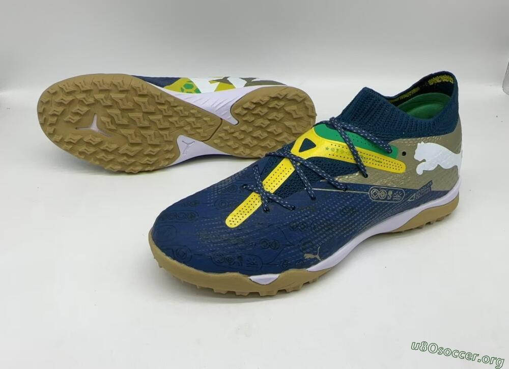 Puma x Neymar Future 7 Ultimate bna TF Football Shoes - Blue/Yellow/Green