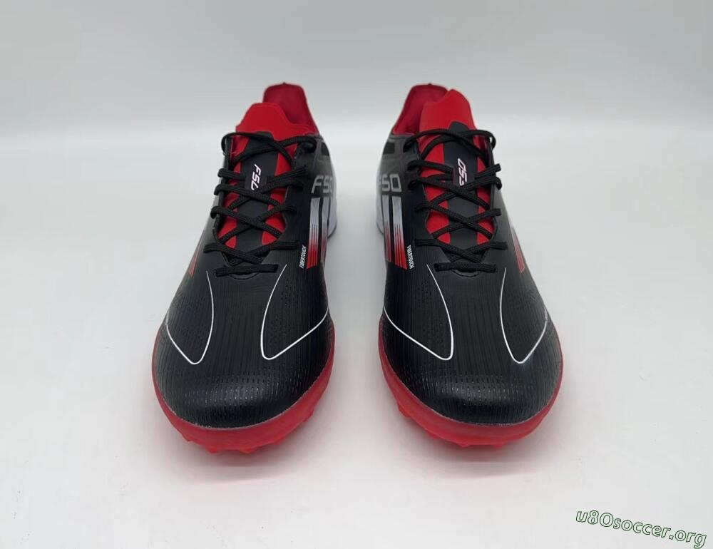 Adidas F50 Pro TF Football Shoes - Black/Red/White