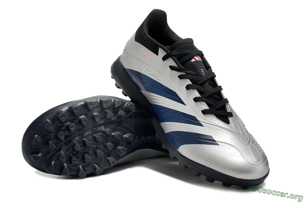 Adidas Predator 24 Elite TF Football Shoes - Silver/Blue/Pink 0