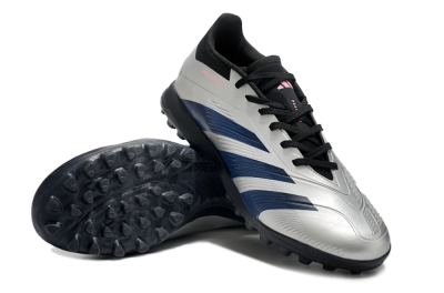 Adidas Predator 24 Elite TF Football Shoes - Silver/Blue/Pink