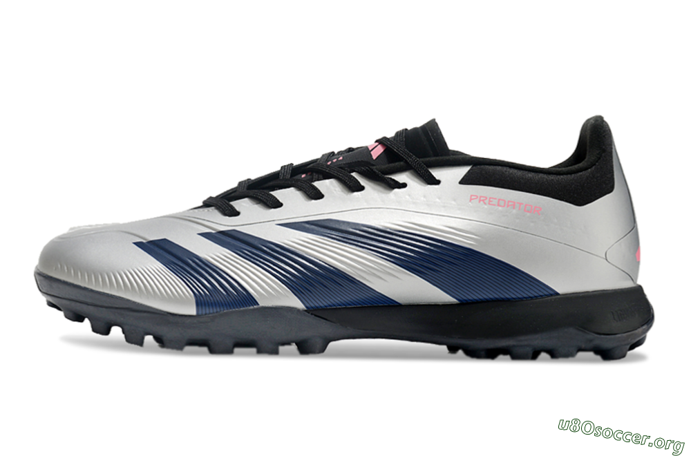 Adidas Predator 24 Elite TF Football Shoes - Silver/Blue/Pink 3
