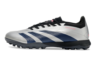 Adidas Predator 24 Elite TF Football Shoes - Silver/Blue/Pink
