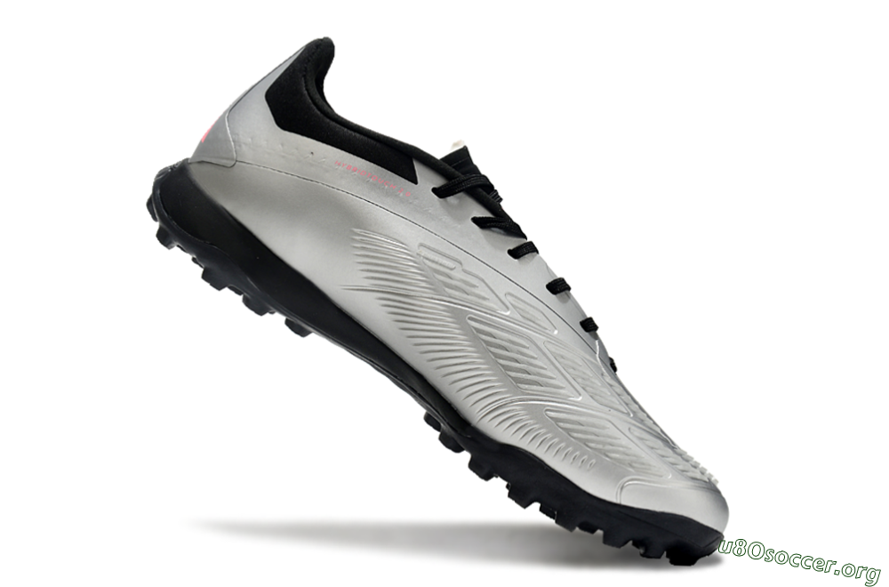 Adidas Predator 24 Elite TF Football Shoes - Silver/Blue/Pink 4