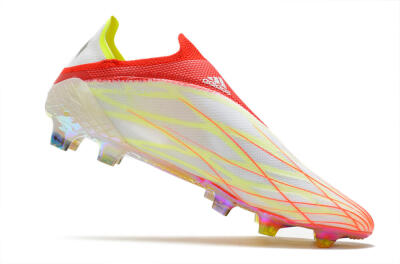 Adidas X Speedflow+ Laceless FG Football Boots - Red/Yellow/Gold
