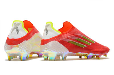 Adidas X Speedflow+ Laceless FG Football Boots - Red/Yellow/Gold