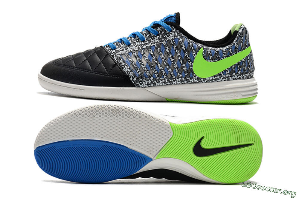 Nike Lunar Gato 2 IC Football Shoes - Black/Blue/Yellow 1
