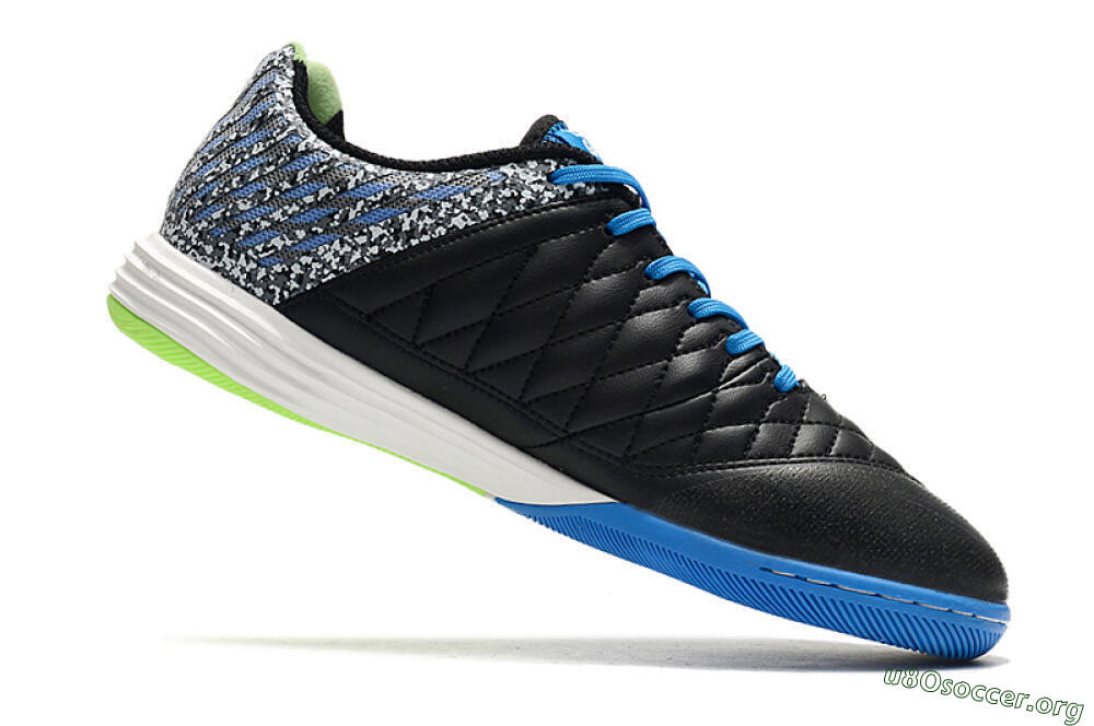 Nike Lunar Gato 2 IC Football Shoes - Black/Blue/Yellow 4