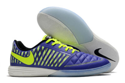 Nike Lunar Gato 2 IC Football Shoes - Blue/Yellow/White