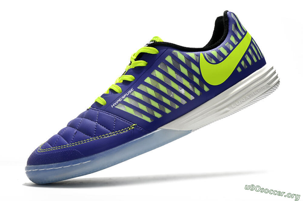 Nike Lunar Gato 2 IC Football Shoes - Blue/Yellow/White 5