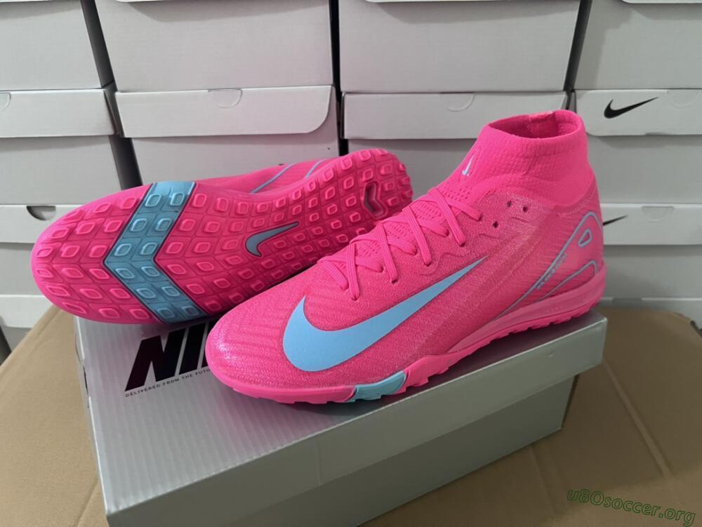 Nike Air Zoom Mercurial Superfly 10 Elite TF Football Shoes - Pink/Red/Jade