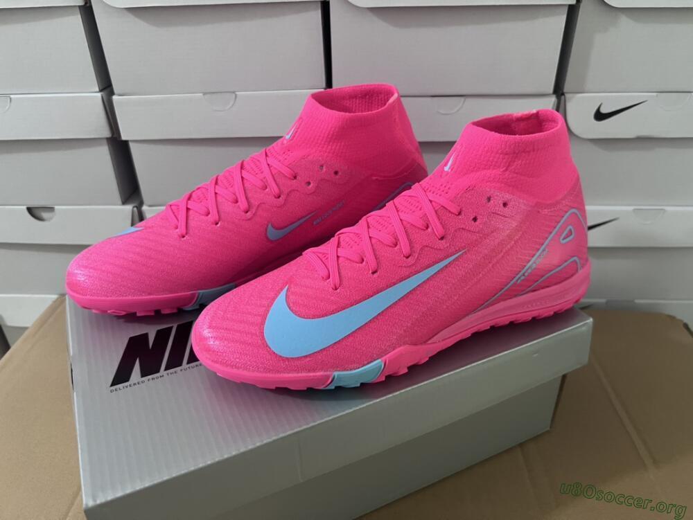 Nike Air Zoom Mercurial Superfly 10 Elite TF Football Shoes - Pink/Red/Jade