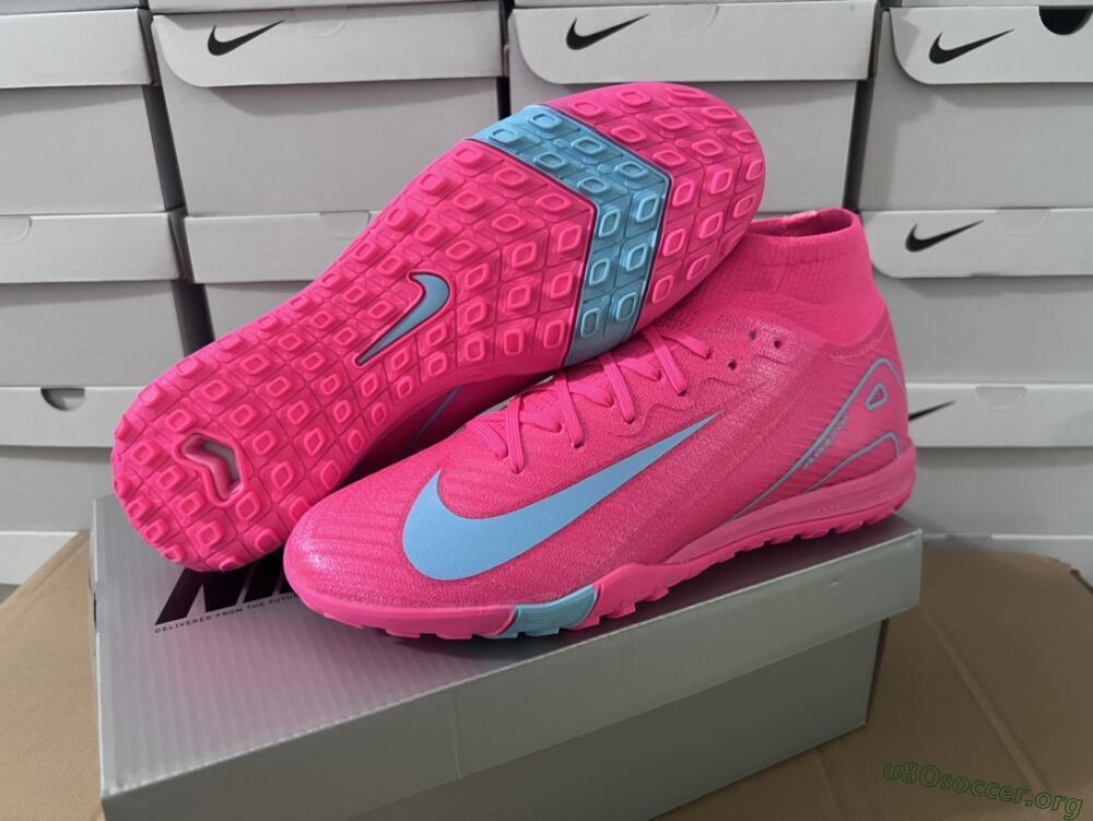 Nike Air Zoom Mercurial Superfly 10 Elite TF Football Shoes - Pink/Red/Jade