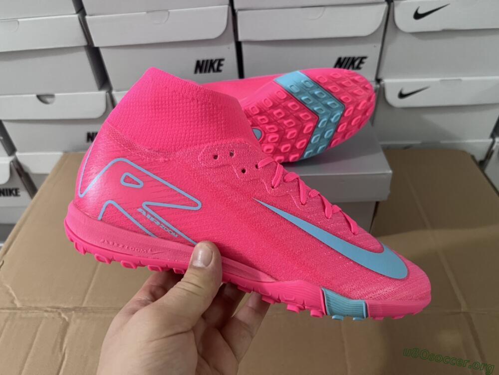 Nike Air Zoom Mercurial Superfly 10 Elite TF Football Shoes - Pink/Red/Jade
