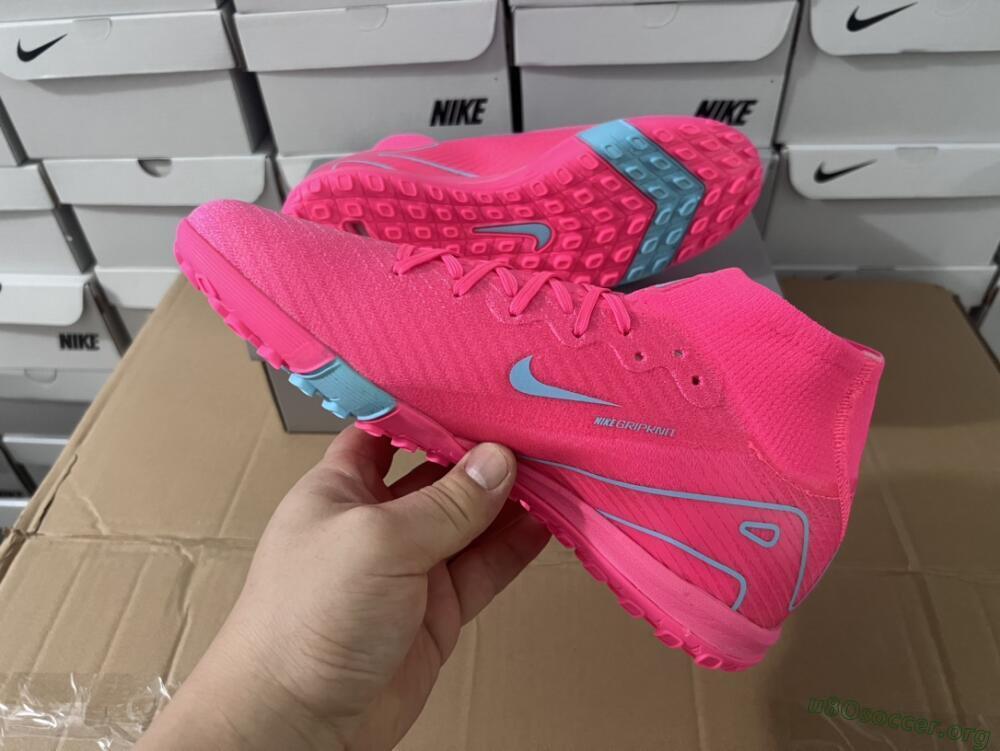 Nike Air Zoom Mercurial Superfly 10 Elite TF Football Shoes - Pink/Red/Jade