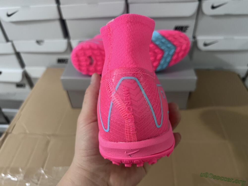 Nike Air Zoom Mercurial Superfly 10 Elite TF Football Shoes - Pink/Red/Jade