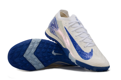 Nike Air Zoom Mercurial Vapor 16 Elite TF Football Shoes - White/Blue