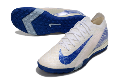Nike Air Zoom Mercurial Vapor 16 Elite TF Football Shoes - White/Blue