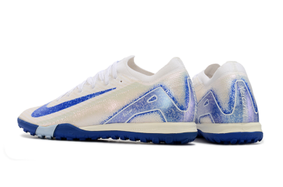 Nike Air Zoom Mercurial Vapor 16 Elite TF Football Shoes - White/Blue