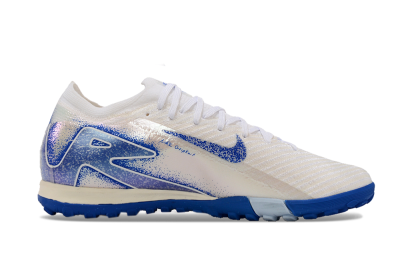 Nike Air Zoom Mercurial Vapor 16 Elite TF Football Shoes - White/Blue