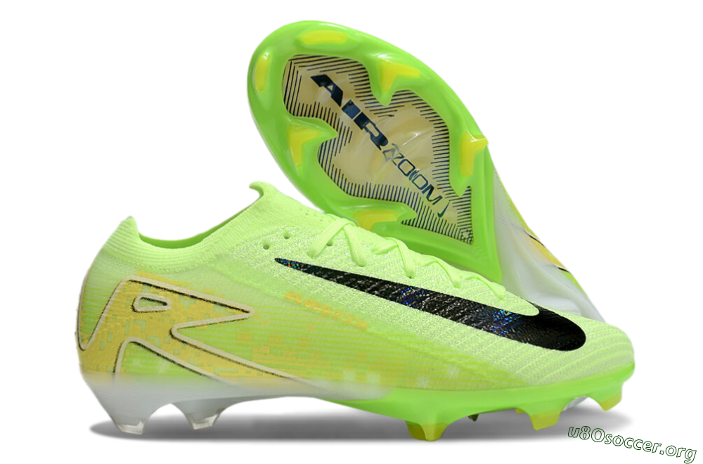 Nike Air Zoom Mercurial Vapor 16 Elite FG Football Boots - Green/Black/Yellow 2