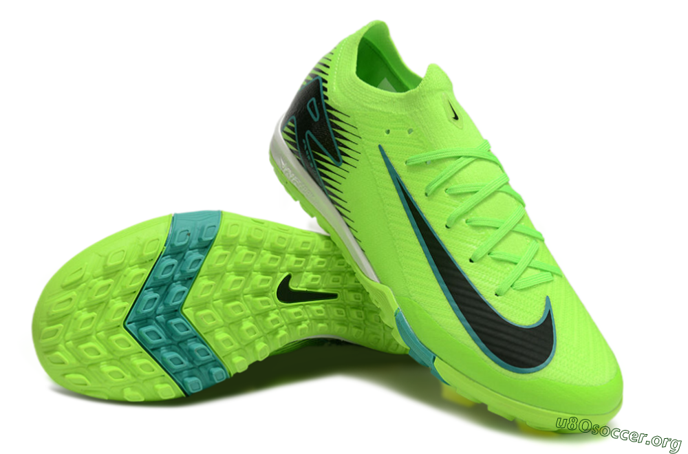 Nike Air Zoom Mercurial Vapor 16 Elite TF Football Shoes - Green/Black/Blue 0