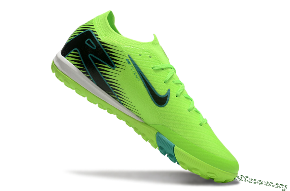 Nike Air Zoom Mercurial Vapor 16 Elite TF Football Shoes - Green/Black/Blue 4