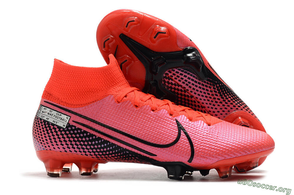 Nike Mercurial Superfly 7 Elite FG Football Boots - Red/Black 2