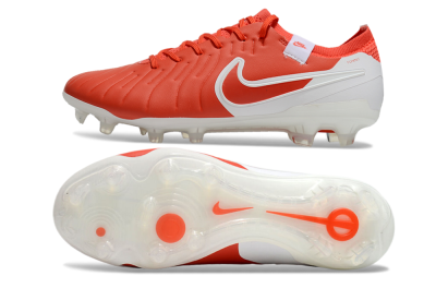 Nike Tiempo Legend 10 Elite FG Football Boots - Red/White