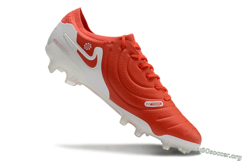 Nike Tiempo Legend 10 Elite FG Football Boots - Red/White 4