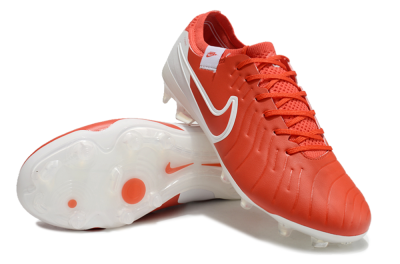 Nike Tiempo Legend 10 Elite FG Football Boots - Red/White