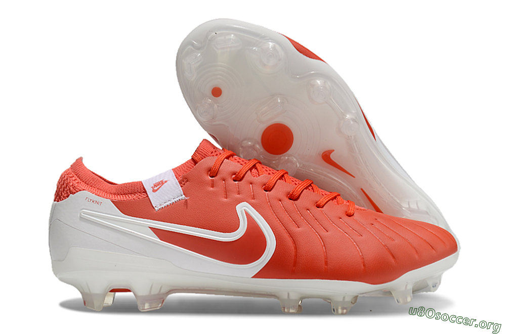 Nike Tiempo Legend 10 Elite FG Football Boots - Red/White 2