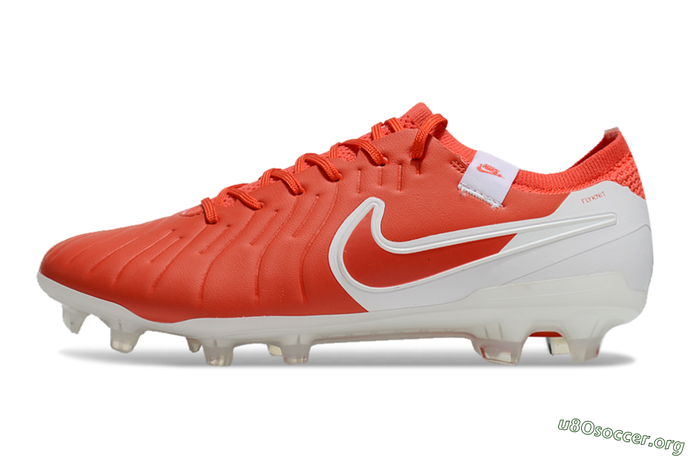 Nike Tiempo Legend 10 Elite FG Football Boots - Red/White 3
